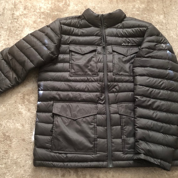 Eddie Bauer Mens Puffer Down Coat - Picture 4 of 7